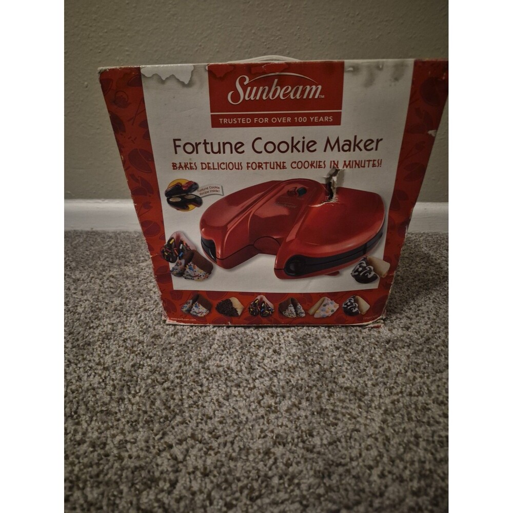 Sunbeam Fortune Cookie Maker Machine Press FPSBFCM40 Danaged Box NIB